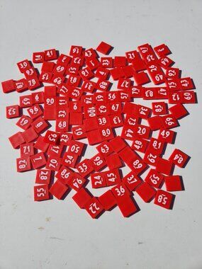 Lakeshore Learning Red Number Tiles Educational Math Toys Manipulatives School S